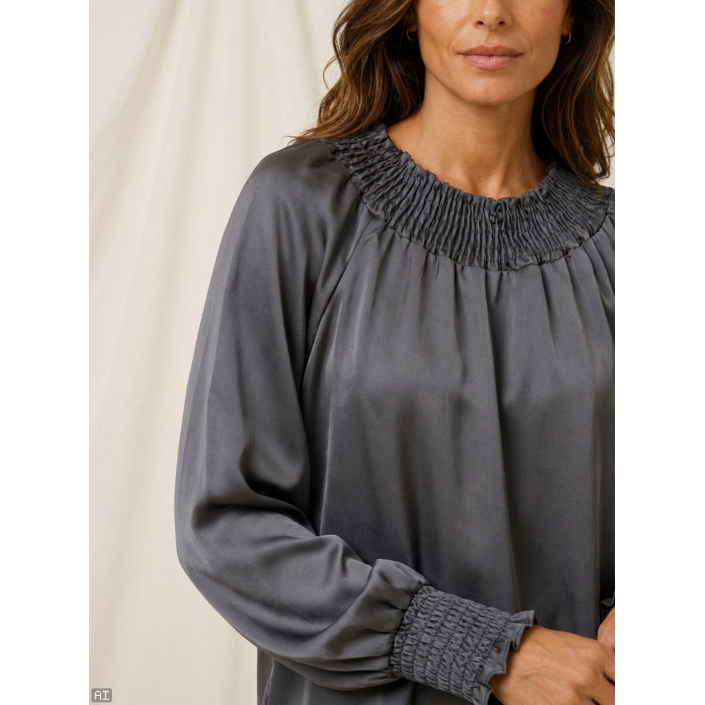 MARTA DU CHATEAU MArta du Chateau Dam Blus MdcVerona 8943P Blouse Black