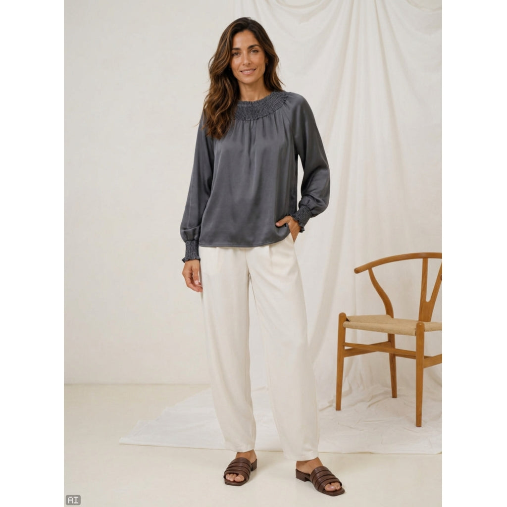 MARTA DU CHATEAU MArta du Chateau Dam Blus MdcVerona 8943P Blouse Black
