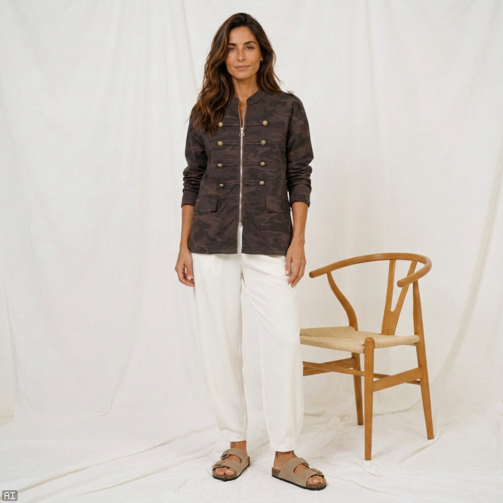 MARTA DU CHATEAU Marta du chateau Dam Jacka MdcSolstice 22322 Jacket Chocolate