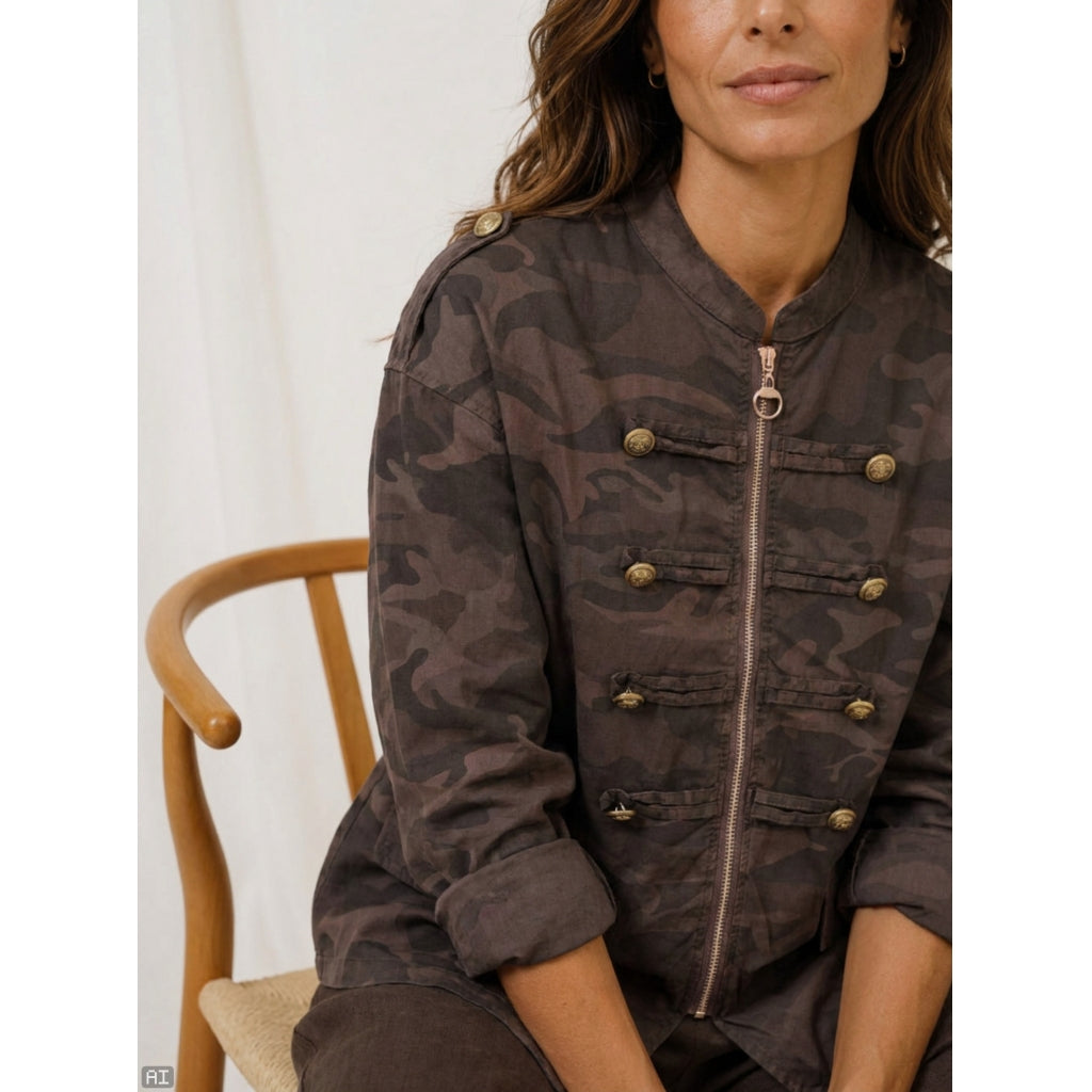 MARTA DU CHATEAU Marta du chateau Dam Jacka MdcSolstice 22322 Jacket Chocolate
