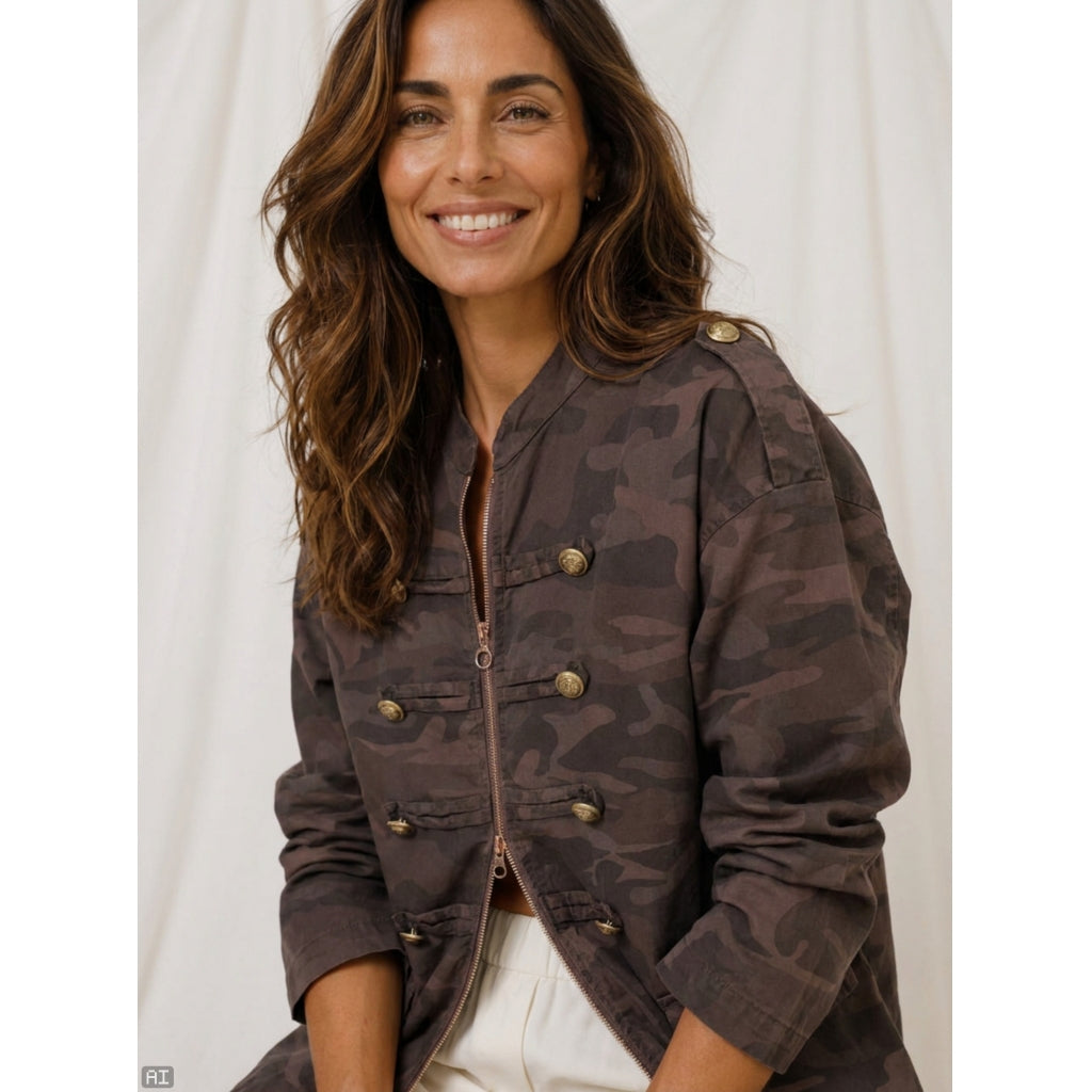 MARTA DU CHATEAU Marta du chateau Dam Jacka MdcSolstice 22322 Jacket Chocolate