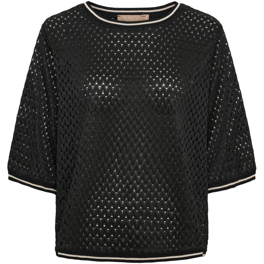 MARTA DU CHATEAU Marta Du Chateau Dam Blus MdcRowan 8701 Blouse Black