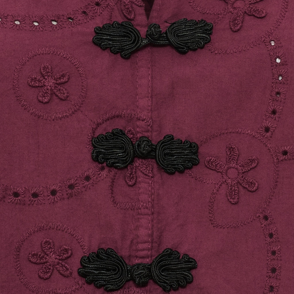 MARTA DU CHATEAU Marta Du Chateau Dam Blus MdcSafiya Blouse Bordeaux