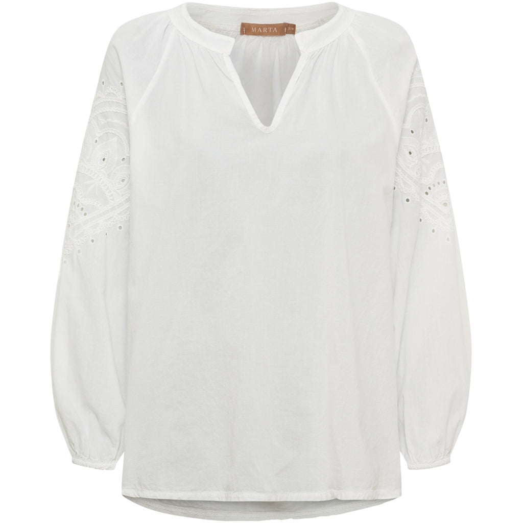 MARTA DU CHATEAU Marta Du Chateau Dam Blus MdcSevina Blouse Offwhite