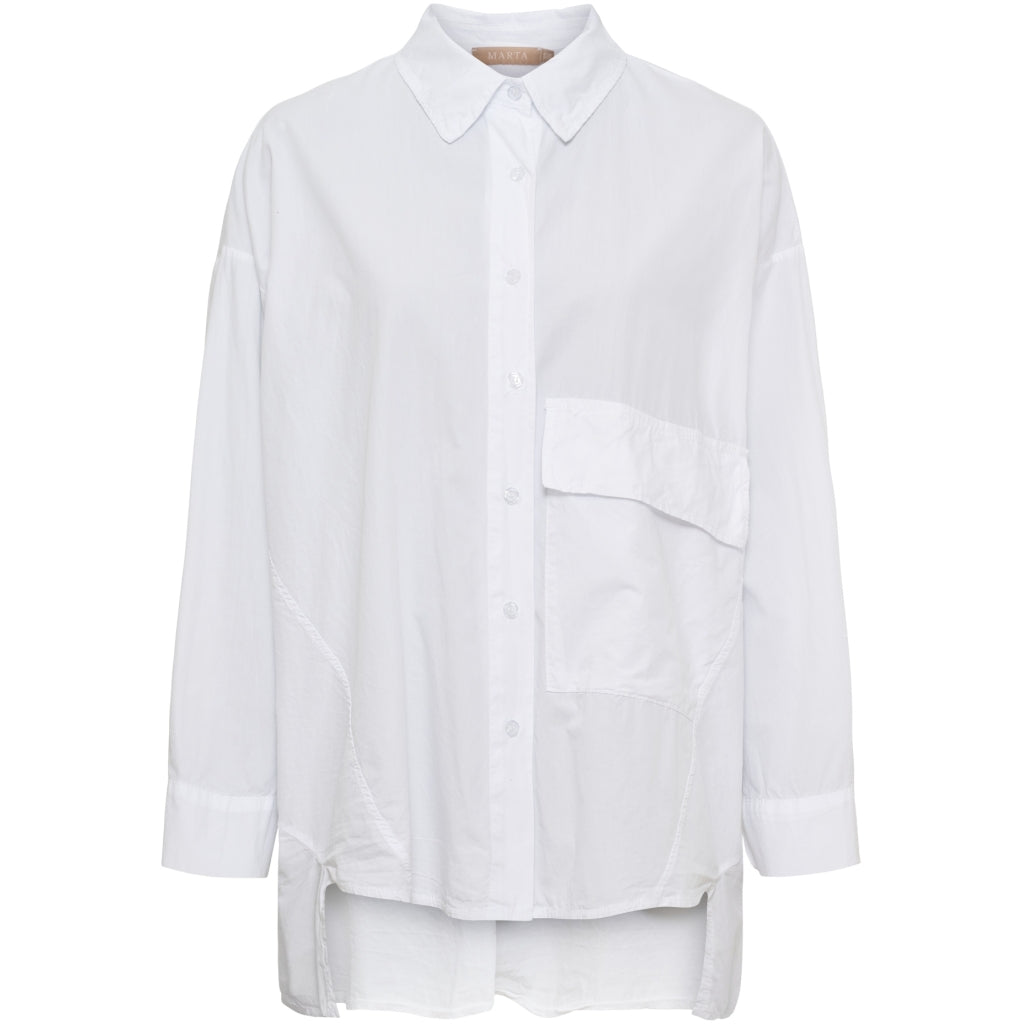 MARTA DU CHATEAU Marta Du Chateau Dam Skjorta MdcLisandra Shirt White