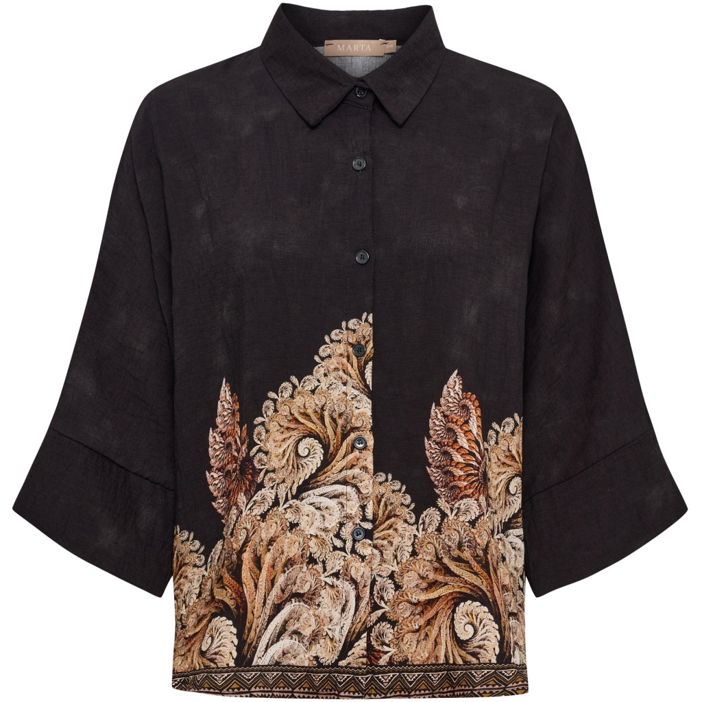 MARTA DU CHATEAU Marta Du Chateau Dam Skjorta MdcMirage 8717 Shirt Black