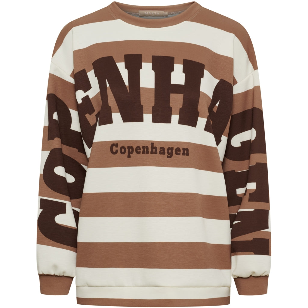 MARTA DU CHATEAU Marta Du Chateau Dam Sweatshirt MdcNerina Sweatshirt Camello/Moro