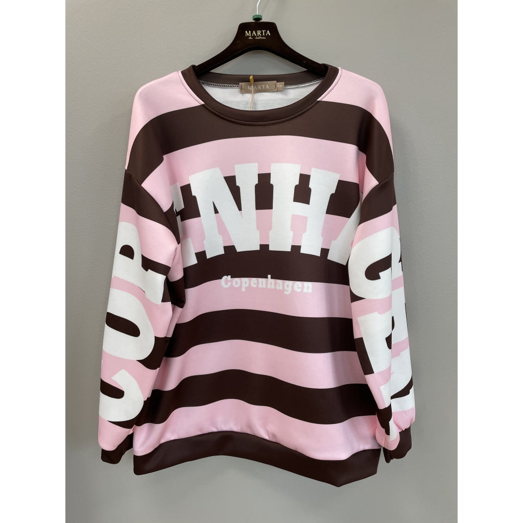 MARTA DU CHATEAU Marta Du Chateau Dam Sweatshirt MdcNerina Sweatshirt Moro/Rose