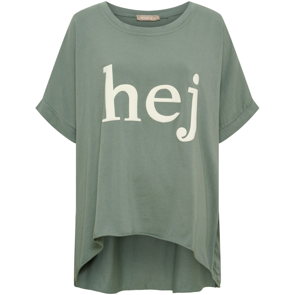 MARTA DU CHATEAU Marta Du Chateau Dam T-shirt MdcJunia T-shirt Kaki/Offwhite
