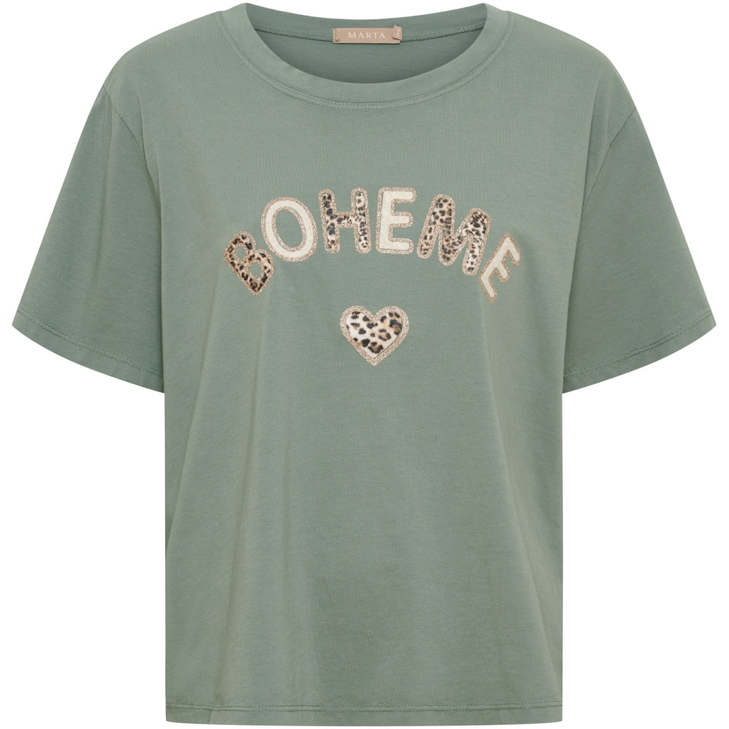 MARTA DU CHATEAU Marta Du Chateau Dam T-shirt MdcLuana T-shirt Kaki