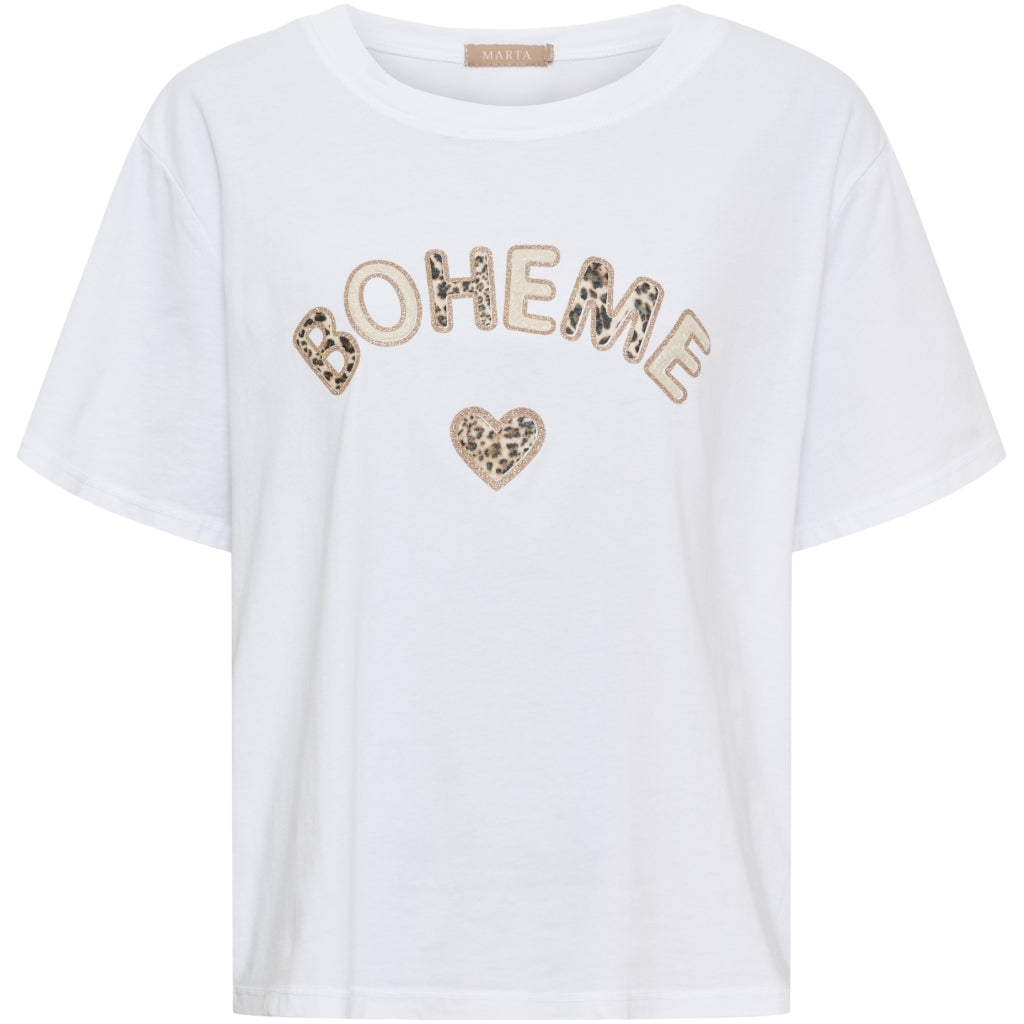 MARTA DU CHATEAU Marta Du Chateau Dam T-shirt MdcLuana T-shirt White