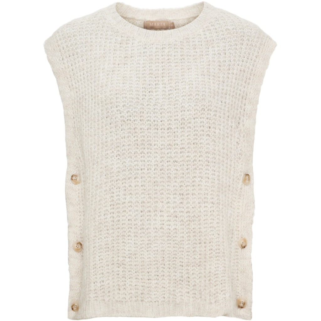 MARTA DU CHATEAU Marta Du Chateau Dam Väst MdcCoast 9851 Vest Beige Melange