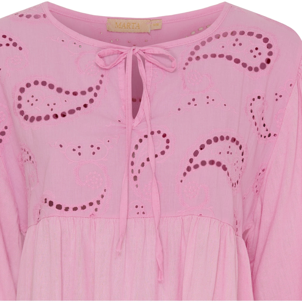 MARTA DU CHATEAU Marta Du Chateau dam blus MdcCaterina 5616 Blouse Bubblegum