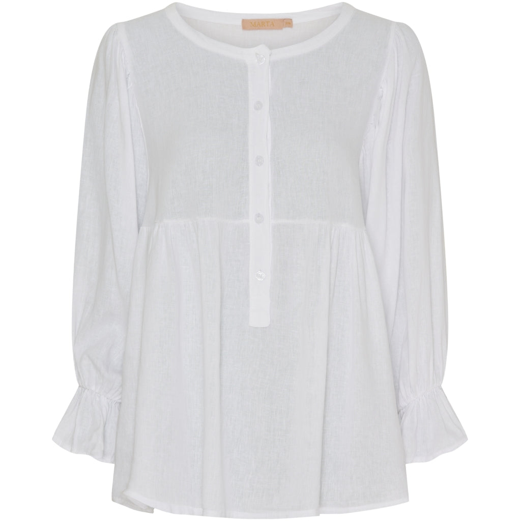 MARTA DU CHATEAU Marta Du Chateau dam blus MdcCoco 6137 Blouse White
