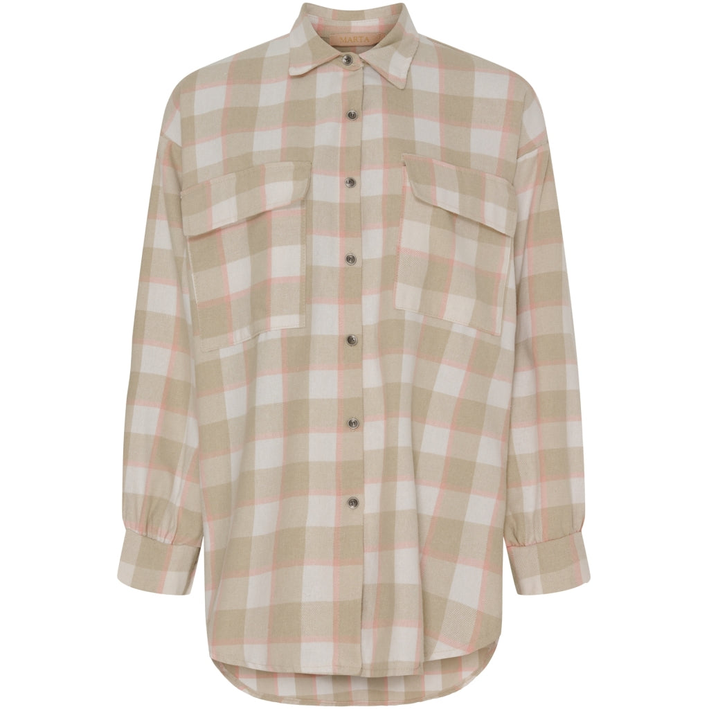MARTA DU CHATEAU Marta Du Chateau dam skjorta MdcJaida Shirt AlinaBeige1