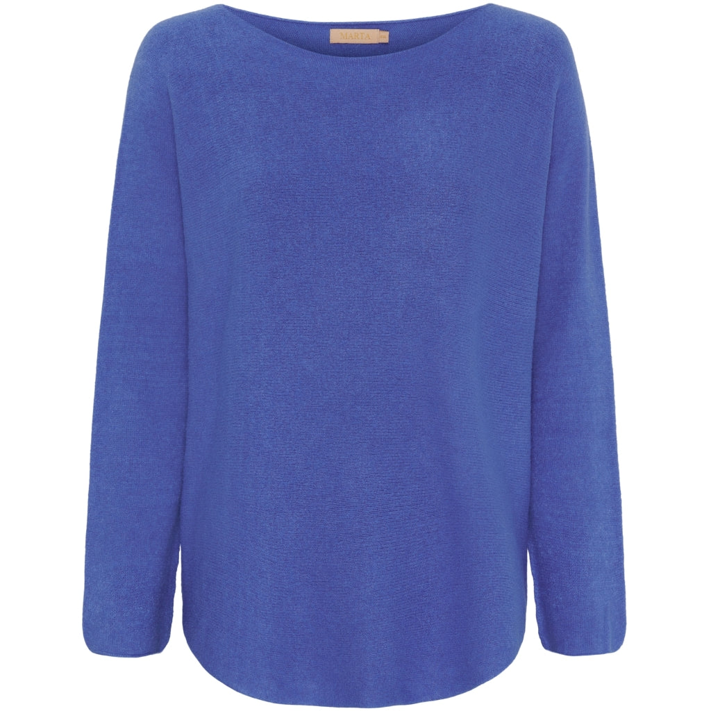 MARTA DU CHATEAU Marta Du Chateau dam stickad Dagmar 5001 Knit AWBlue9051