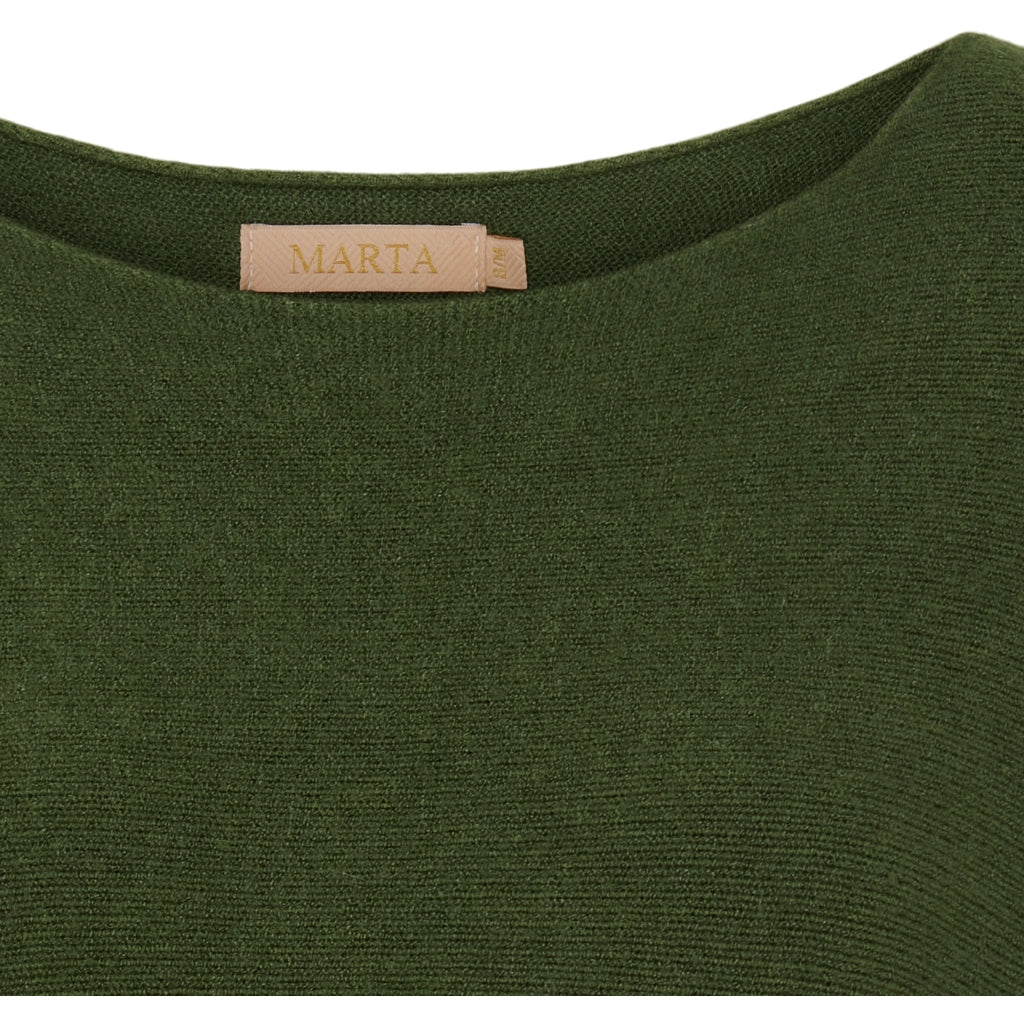 MARTA DU CHATEAU Marta Du Chateau dam stickad Dagmar 5001 Knit Army9436