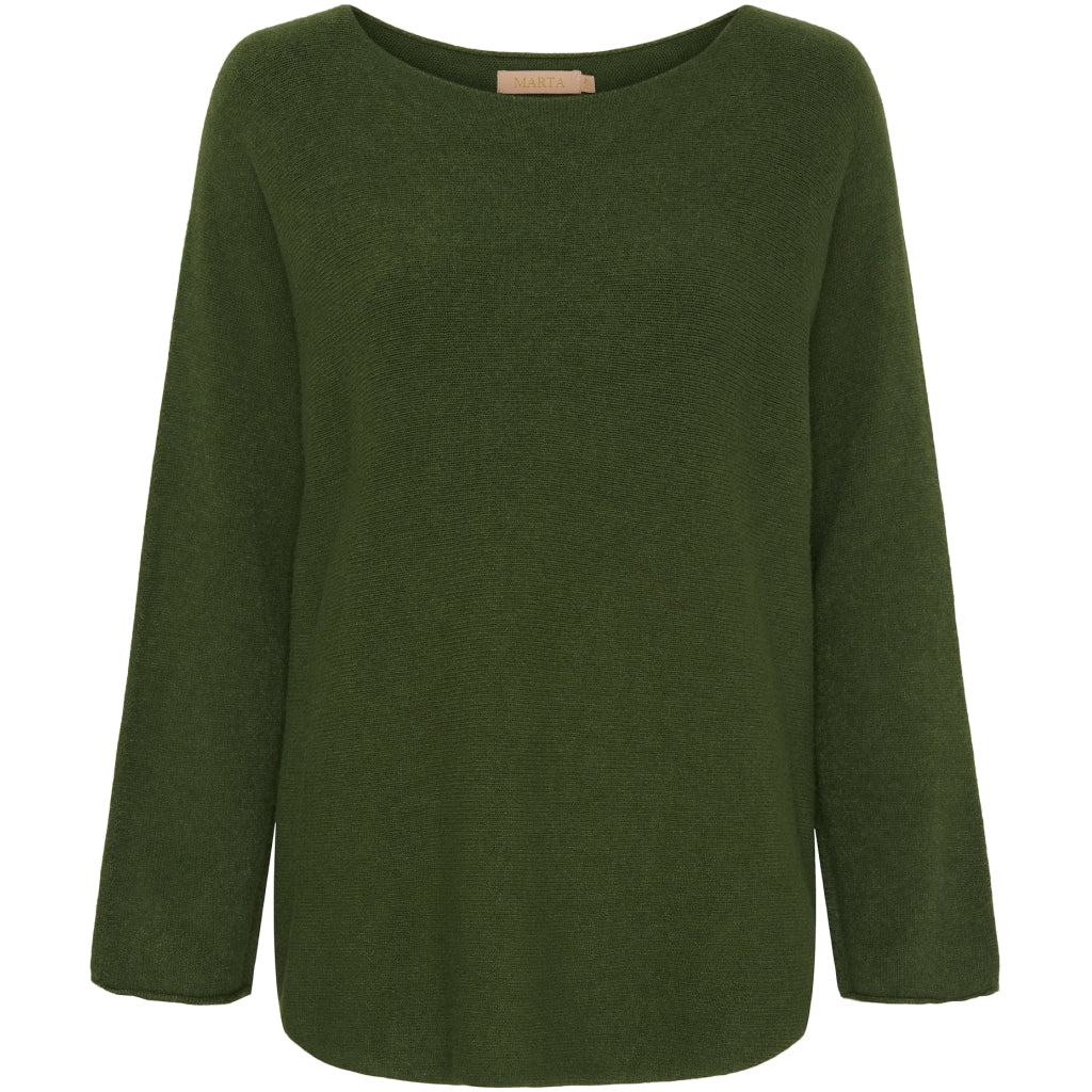 MARTA DU CHATEAU Marta Du Chateau dam stickad Dagmar 5001 Knit Army9436