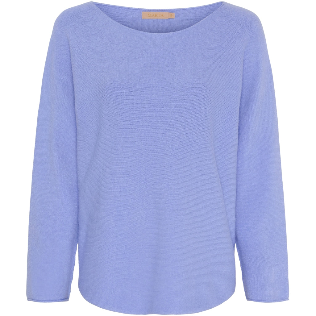 MARTA DU CHATEAU Marta Du Chateau dam stickad Dagmar 5001 Knit Azzurro9685
