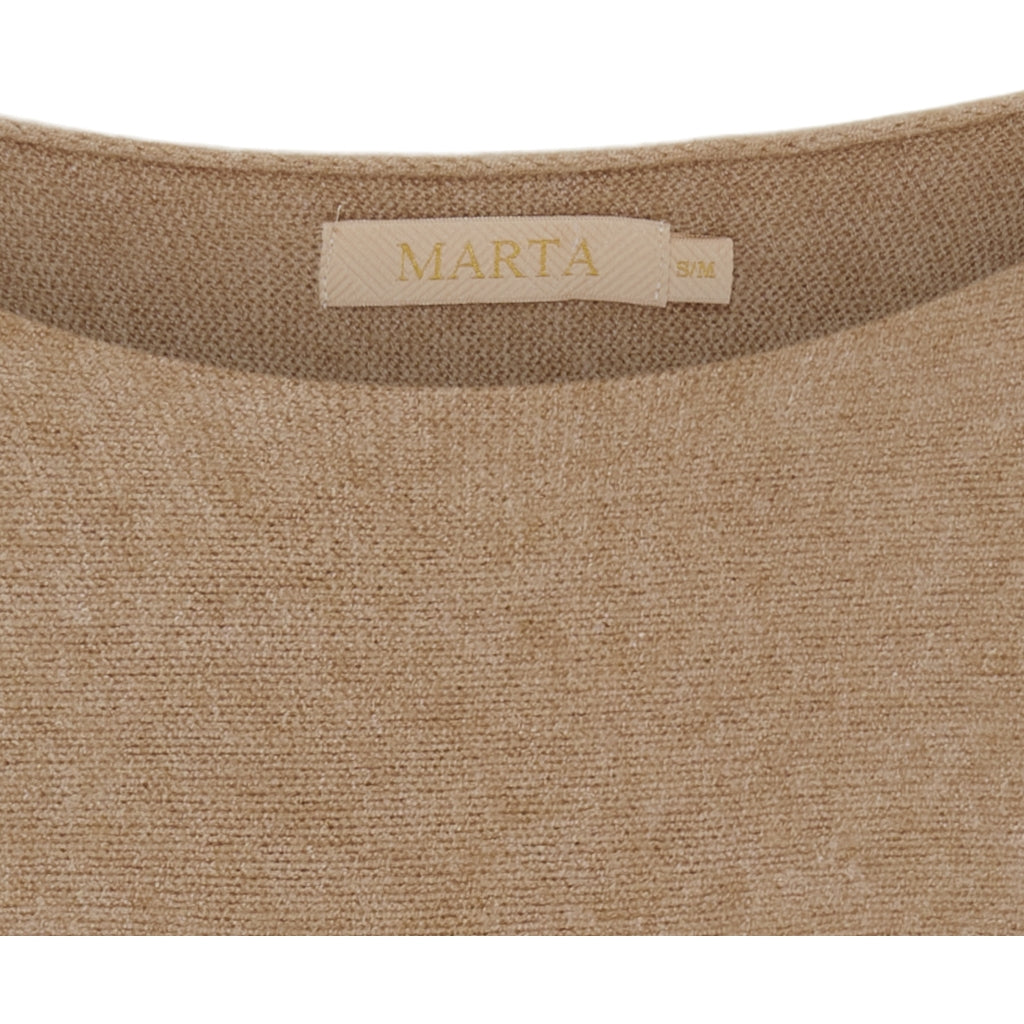 MARTA DU CHATEAU Marta Du Chateau dam stickad Dagmar 5001 Knit Camel