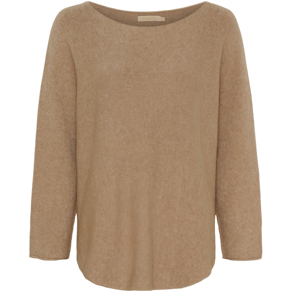 MARTA DU CHATEAU Marta Du Chateau dam stickad Dagmar 5001 Knit Camel