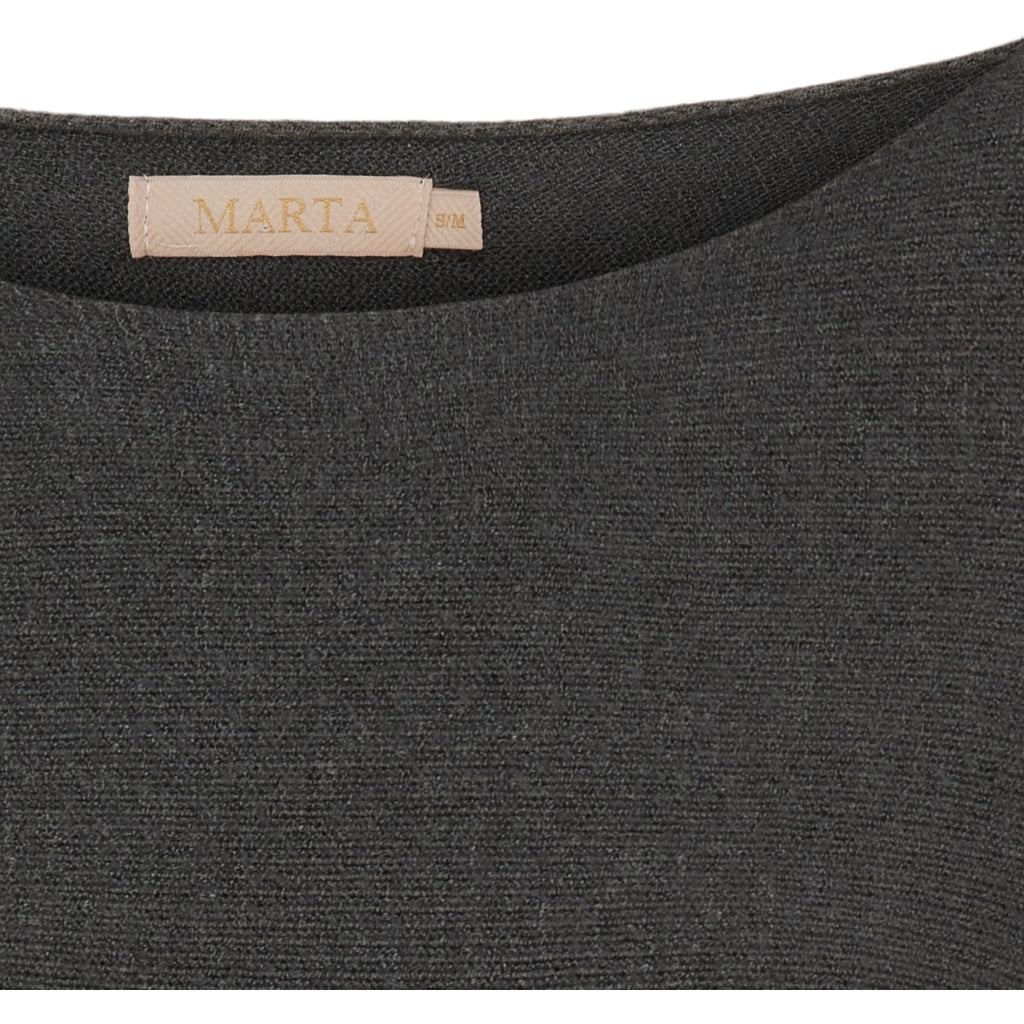 MARTA DU CHATEAU Marta Du Chateau dam stickad Dagmar 5001 Knit DarkGrey2003