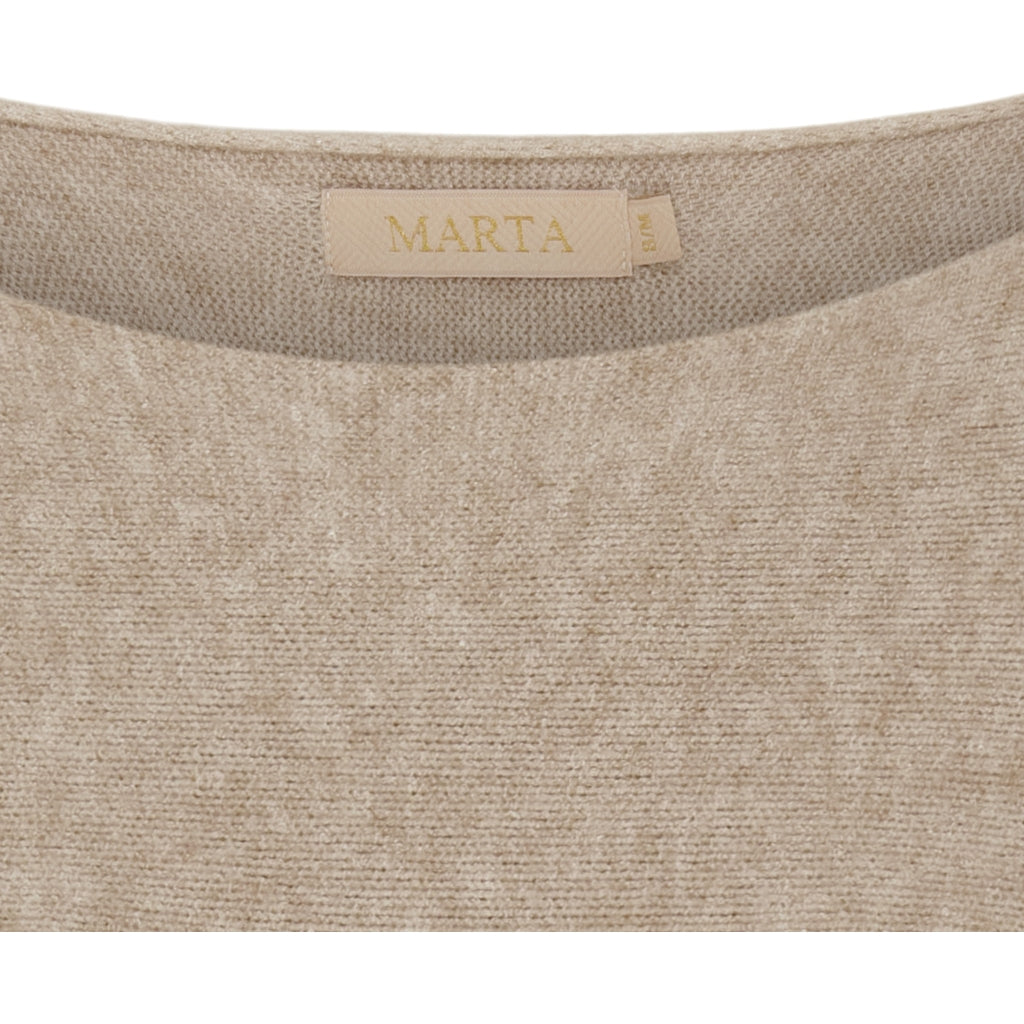 MARTA DU CHATEAU Marta Du Chateau dam stickad Dagmar 5001 Knit Medium Beige