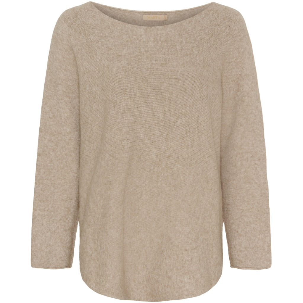 MARTA DU CHATEAU Marta Du Chateau dam stickad Dagmar 5001 Knit Medium Beige