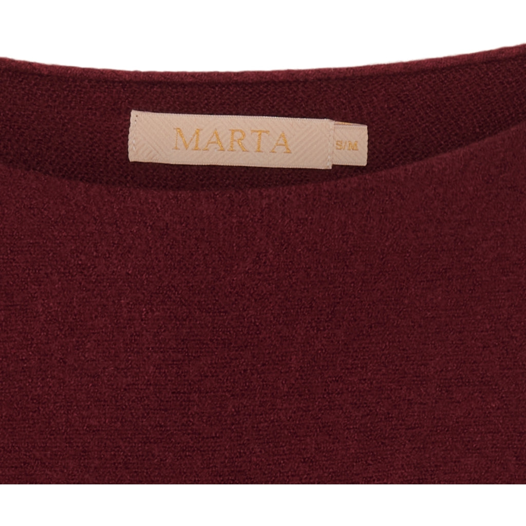 MARTA DU CHATEAU Marta Du Chateau dam stickad Dagmar 5001 Knit Wine