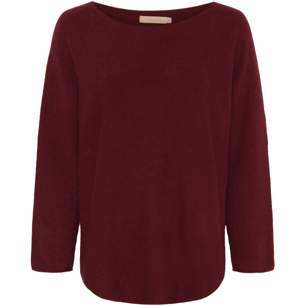 MARTA DU CHATEAU Marta Du Chateau dam stickad Dagmar 5001 Knit Wine
