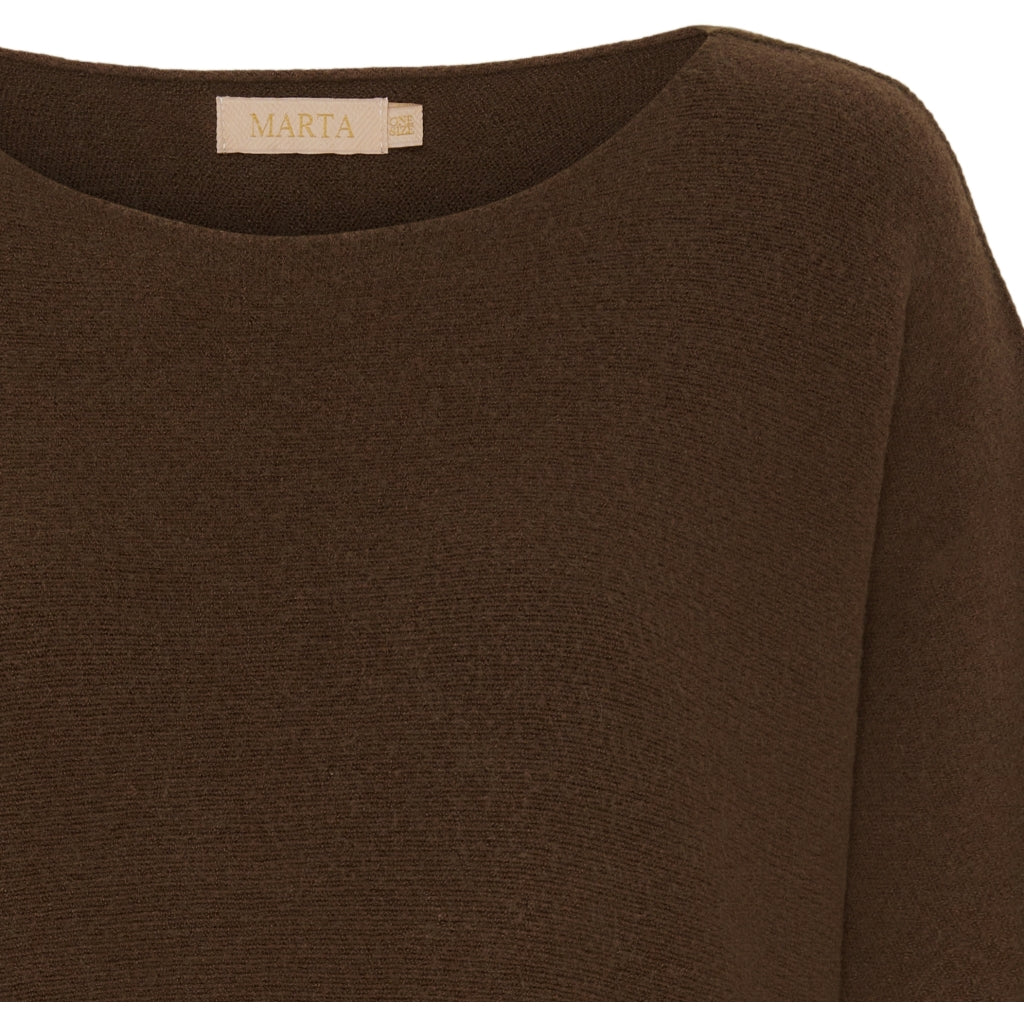 MARTA DU CHATEAU Marta Du Chateau dam stickad MdcSia Knit AWBrown