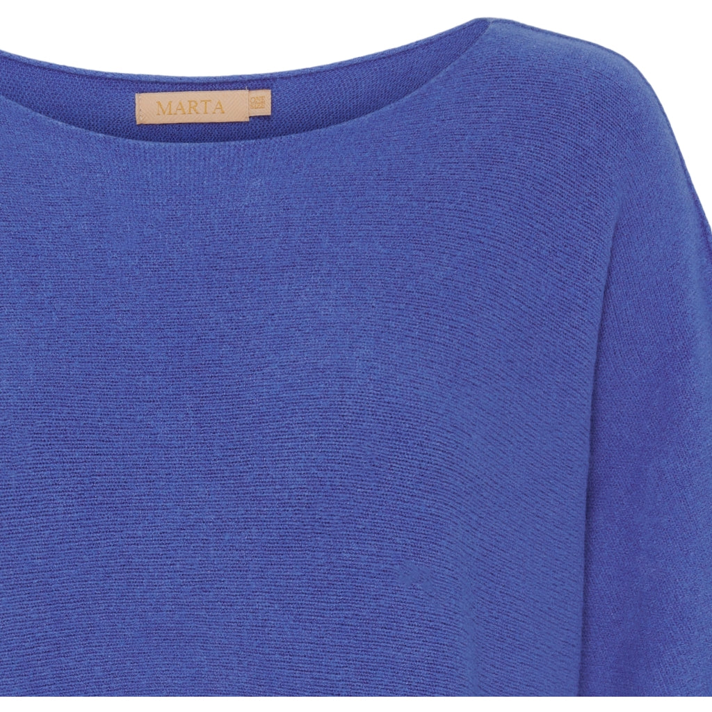 MARTA DU CHATEAU Marta Du Chateau dam stickad MdcSia Knit AW Blue