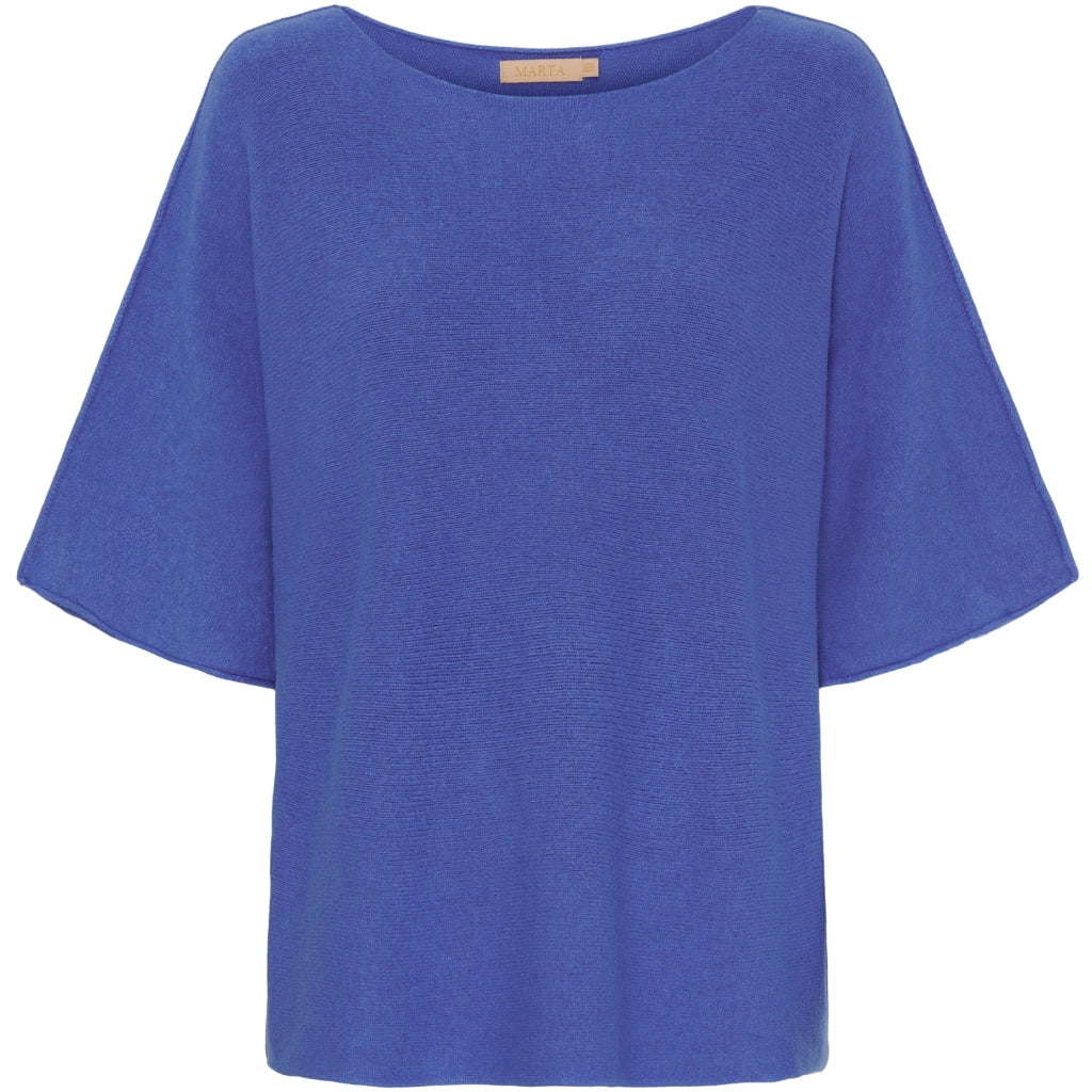 MARTA DU CHATEAU Marta Du Chateau dam stickad MdcSia Knit AW Blue