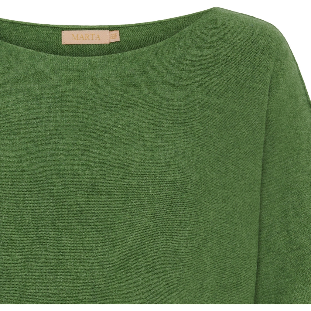 MARTA DU CHATEAU Marta Du Chateau dam stickad MdcSia Knit AW Green 4018