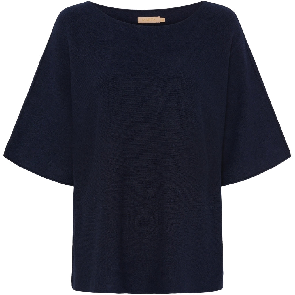MARTA DU CHATEAU Marta Du Chateau dam stickad MdcSia Knit AW navy