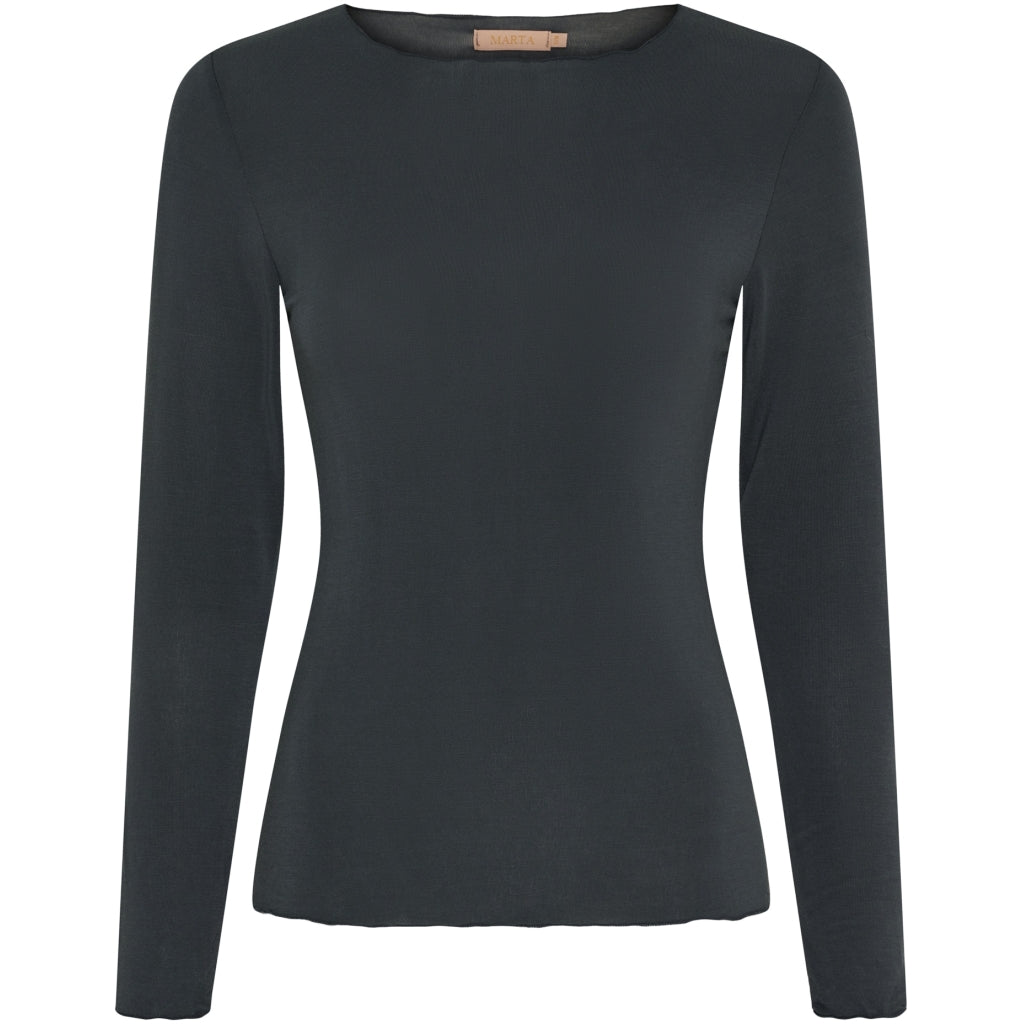 MARTA DU CHATEAU Marta Du Chateau dam t-shirt MdcLeonora 5894 T-shirt Dark Grey