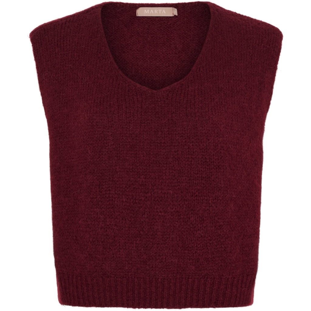 MARTA DU CHATEAU Marta Du Chateau dam väst MdcMarlene 5114 Vest Bordeaux