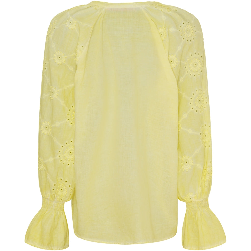 MARTA DU CHATEAU Marta Du Chateau dam blus MdcBianca Blouse Giallo Cold Wash