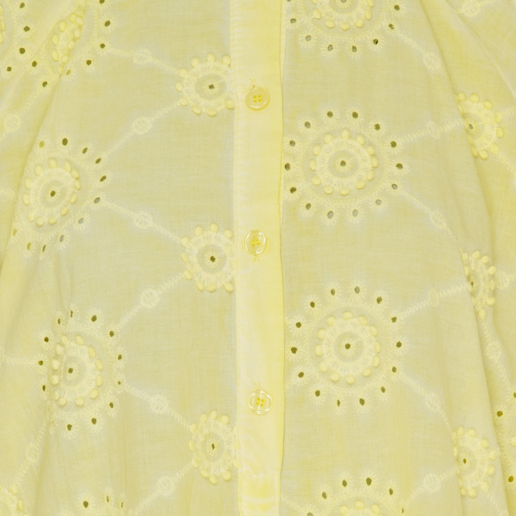 MARTA DU CHATEAU Marta Du Chateau dam blus MdcBianca Blouse Giallo Cold Wash