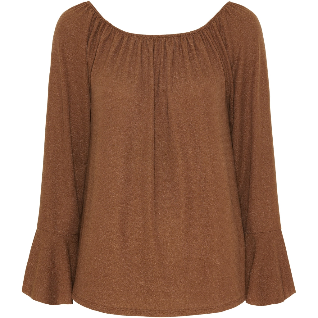 MARTA DU CHATEAU Marta Du Chateau dam blus mdcAlexandra 6139 Blouse Tabacco