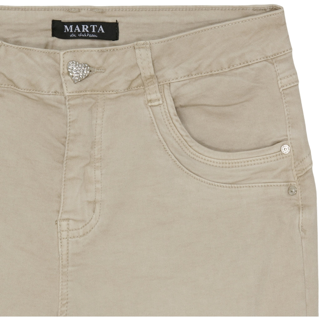 MARTA DU CHATEAU Marta Du Chateau dam jeans Emma 2573-14 Jeans Beige