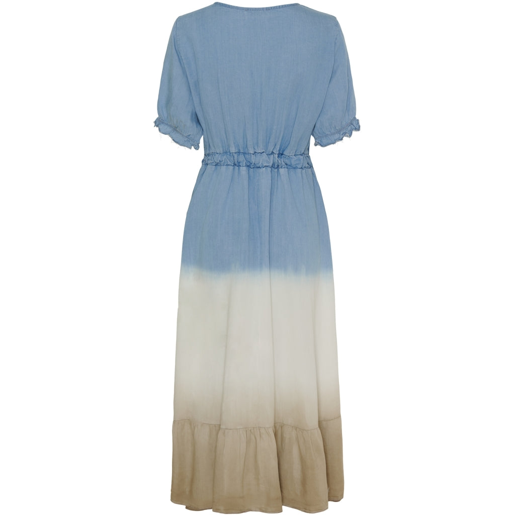 MARTA DU CHATEAU Marta Du Chateau dam klänning MdcNorma Dress Light Blue Beige