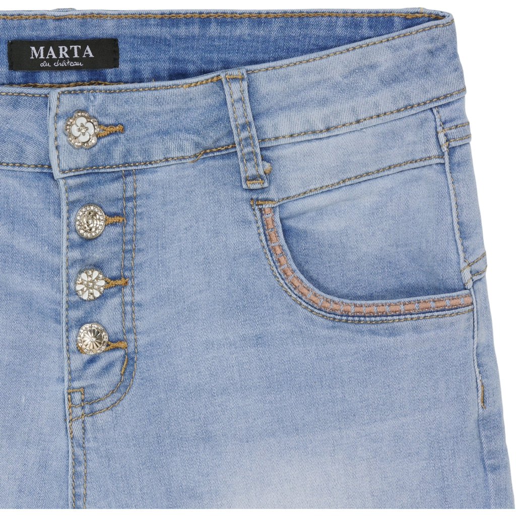 MARTA DU CHATEAU Marta Du Chateau dam knickers MdcAna Restudsalg Denim