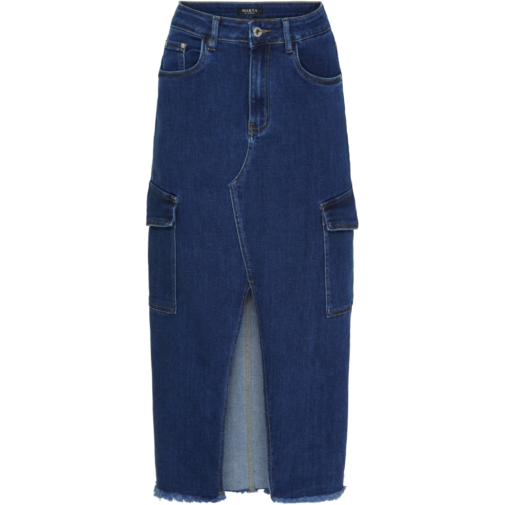 MARTA DU CHATEAU Marta Du Chateau dam kjol Elena Skirt Denim