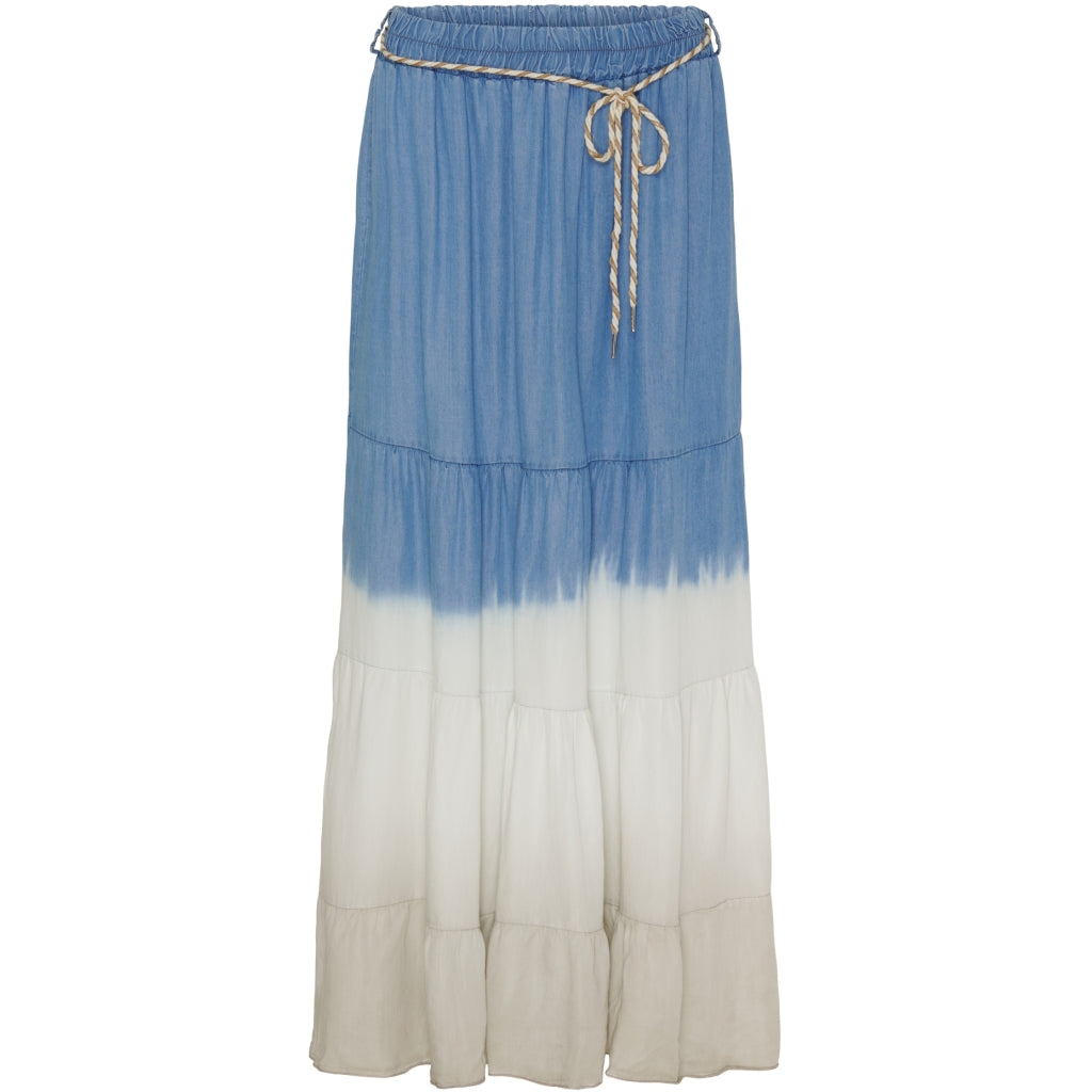 MARTA DU CHATEAU Marta Du Chateau dam kjol MdcTekla Skirt LightBlue/White/Beige