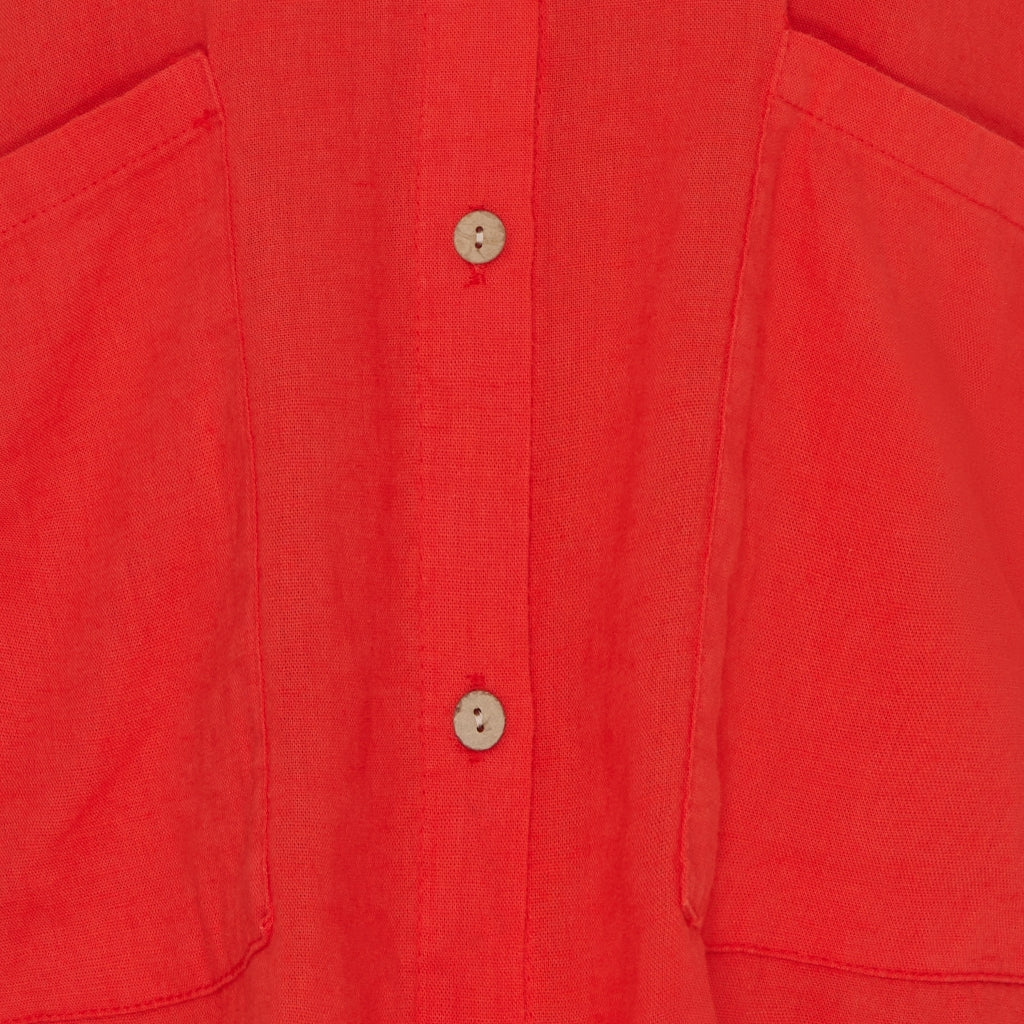 MARTA DU CHATEAU Marta Du Chateau dam skjorta MdcMinna Shirt Red