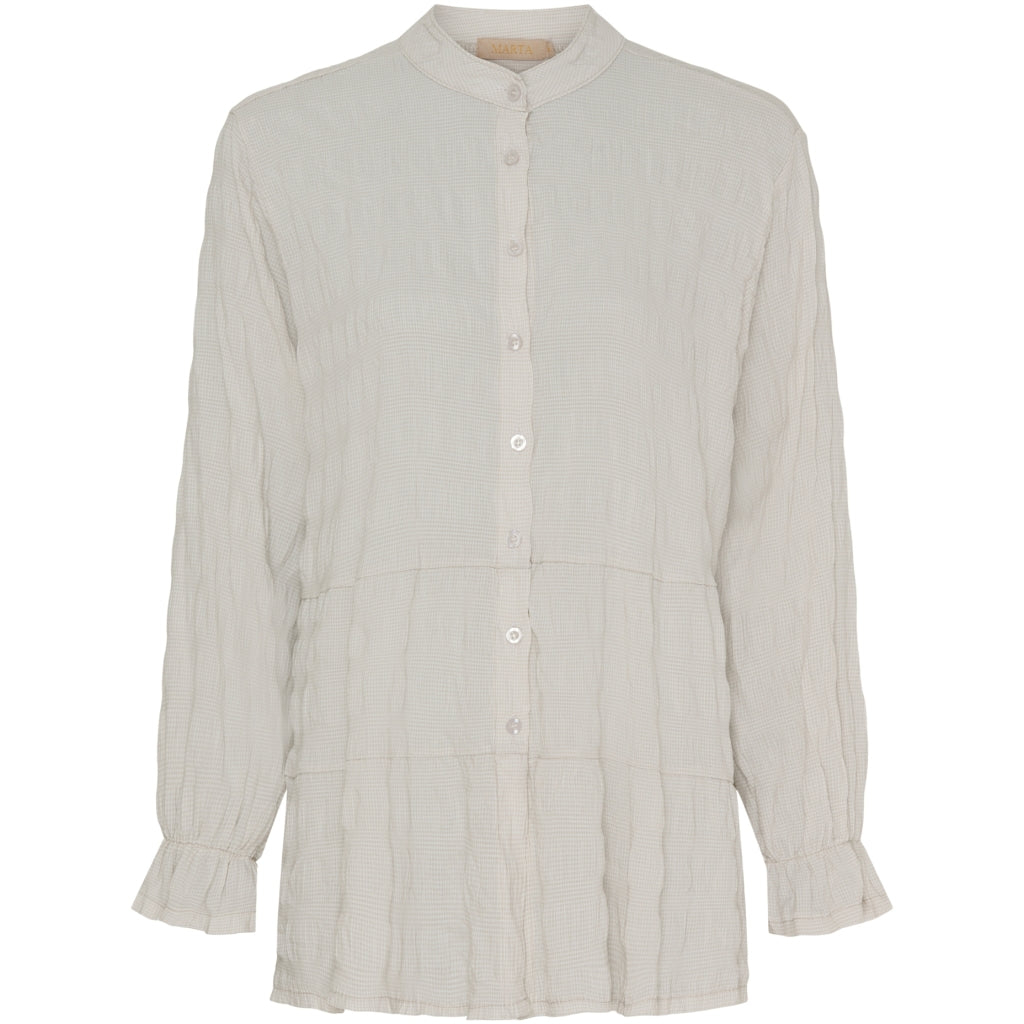 MARTA DU CHATEAU Marta Du Chateau dam skjorta MdcNamoi Shirt Beige