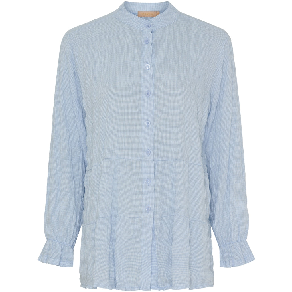 MARTA DU CHATEAU Marta Du Chateau dam skjorta MdcNamoi Shirt Celeste