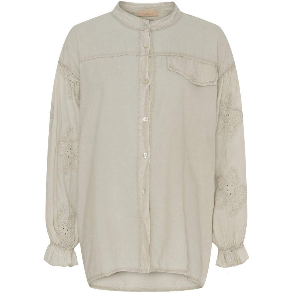 MARTA DU CHATEAU Marta Du Chateau dam skjorta MdcRiley Shirt Beige