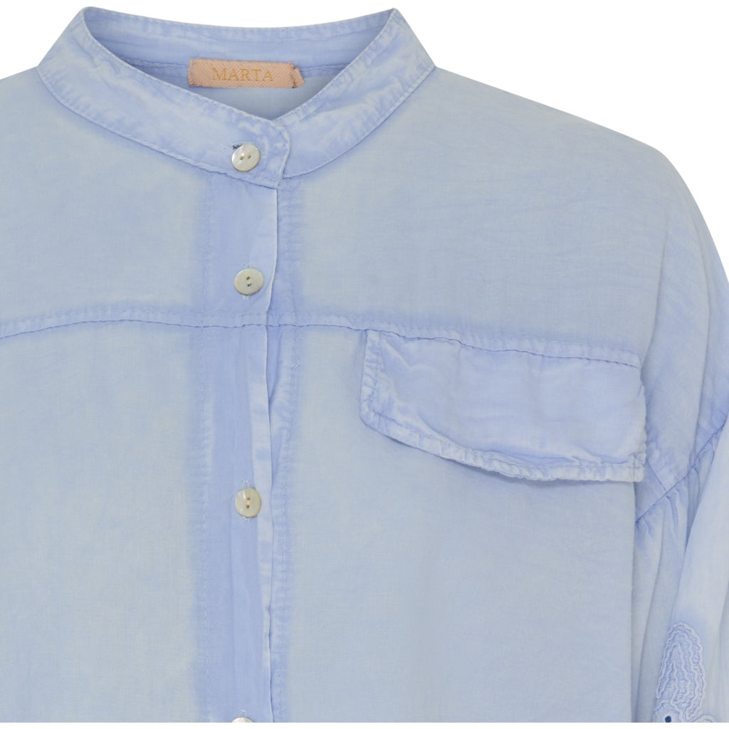 MARTA DU CHATEAU Marta Du Chateau dam skjorta MdcRiley Shirt Sky